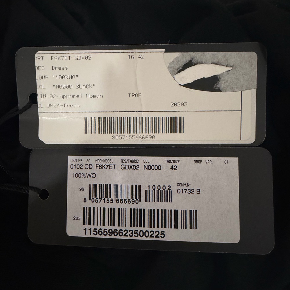 Dolce & Gabbana Black Dress with Branded Tags